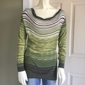 NIE + ZOE thin striped tunic sweater‎ Sz M